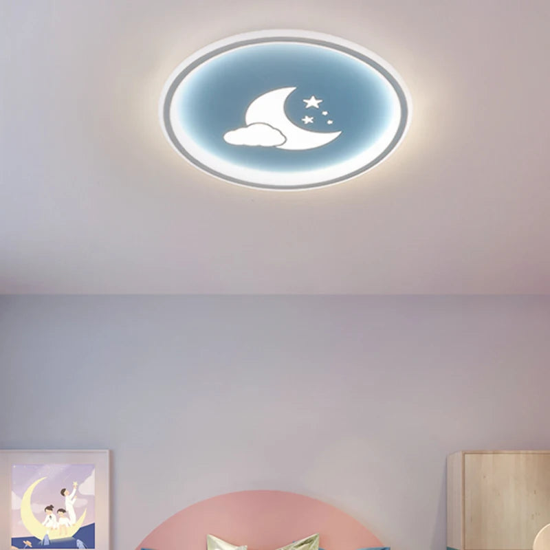 plafonnier led nordique dessin animé lune nuage créatif pour enfants - vue 6 sur 12