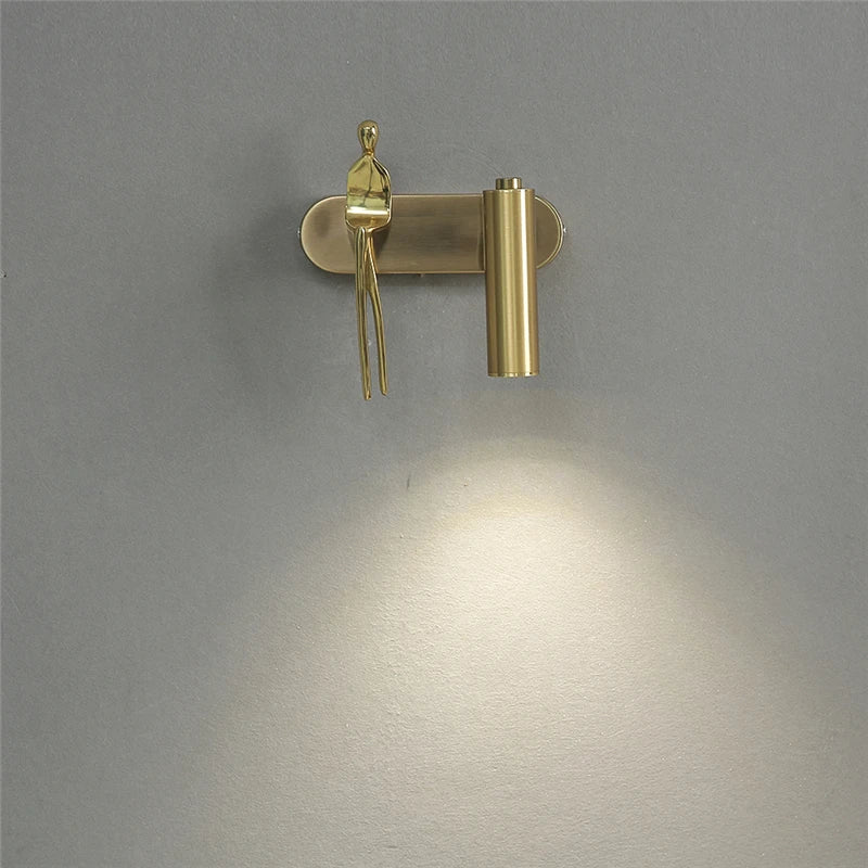 applique murale créative à projecteur pour bureau et lecture - vue 7 sur 8