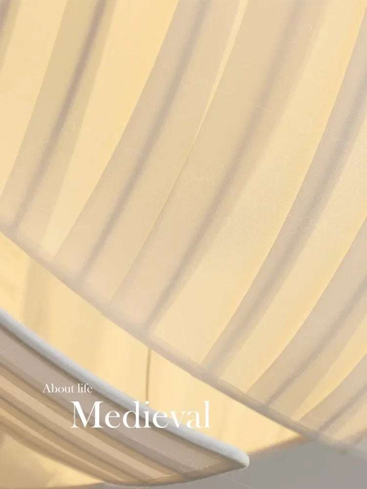 Japonais Wabi Sabi tissu concepteur suspension LED lumières salon salle à manger lustres éclairage décor à la maison lampes suspendues luminaires - vue 6 sur 12