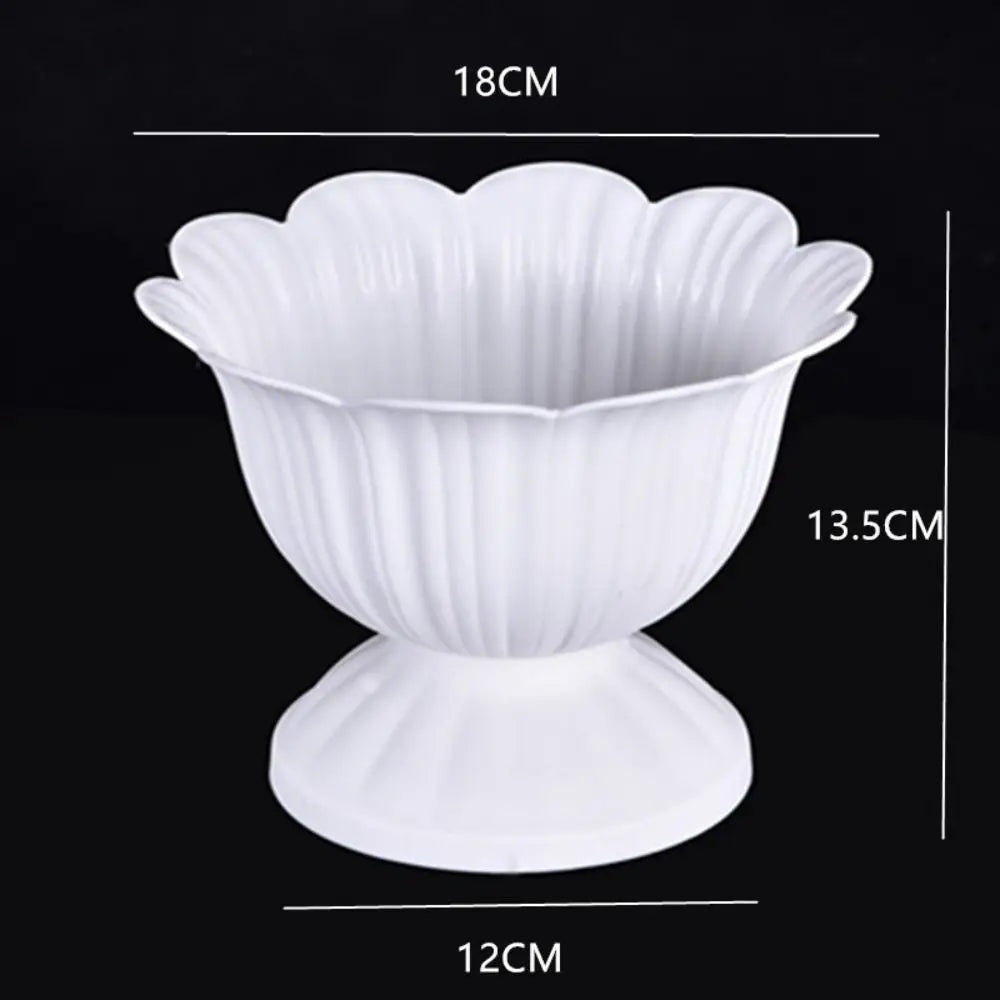 pot de fleurs romain en plastique style rétro romantique pour événements - vue 9 sur 13