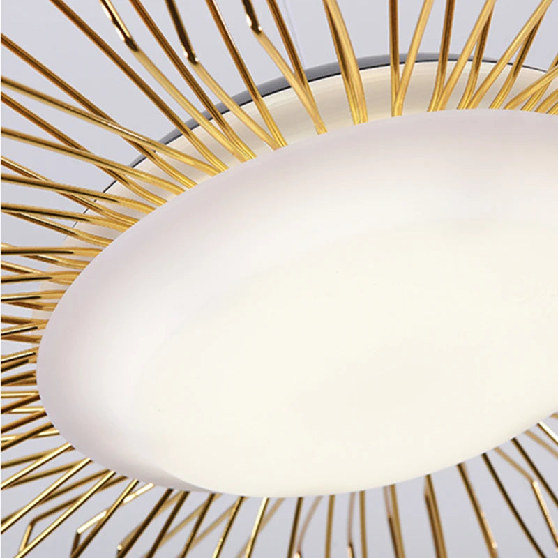 lustre suspendu design fleuri éclairage LED variable pour intérieur - vue 5 sur 9