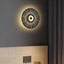 applique murale led art déco ronde en métal pour restaurant