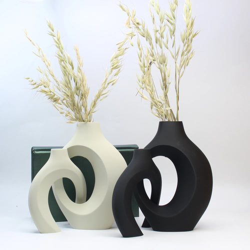 A Set of Hugging Vase Ornaments, Home Decoration Ornaments Vase, Dry Vase, Office, Entrance Cabinet Decorative Vase - vue 2 sur 6