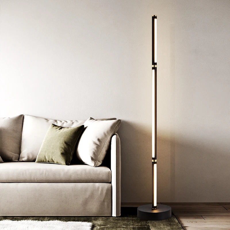 lampadaire minimaliste luxe rotatif gradation nordique bande