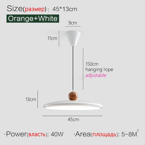 Lustre de restaurant style crème ovni - vue 12 sur 11