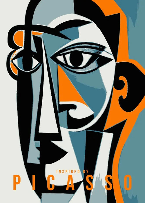 Vintage abstract Picasso-inspired wall art