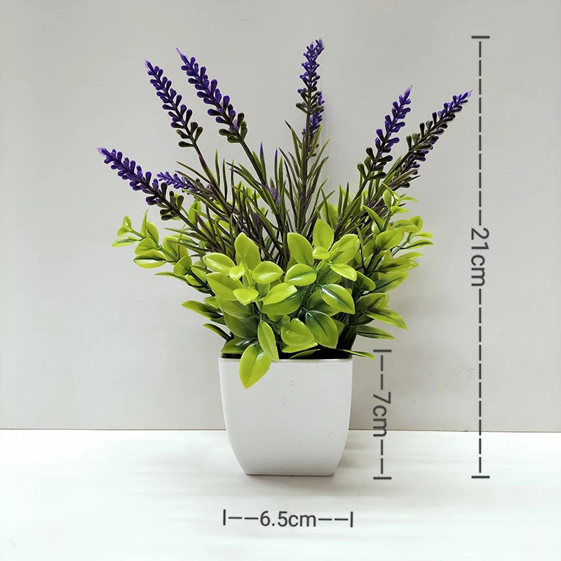 plante artificielle en pot pour décoration de bureau et jardin - vue 41 sur 45