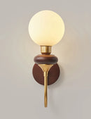 applique murale en bois avec verre japonais et anti lumière bleue