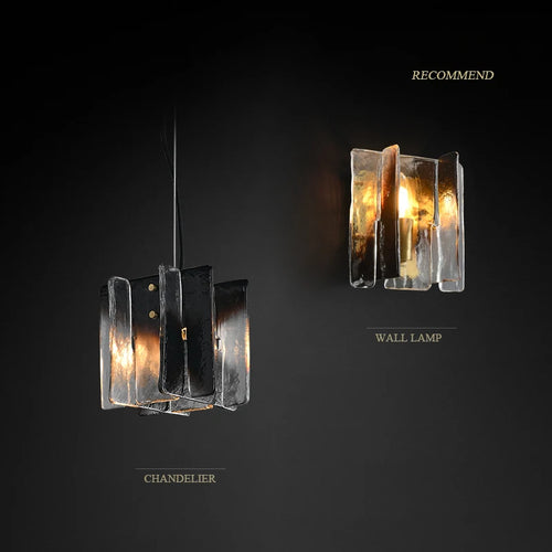 All Copper Living Room Wall Lamp, Modern Luxury Tv Wall Designer Glass Pendant Lamp Minimalist Nordic Bedroom Bedside Lamp - vue 2 sur 8