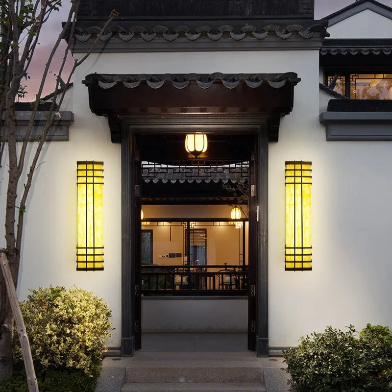 applique murale extérieure chinoise imperméable pour jardin décoratif - vue 5 sur 14