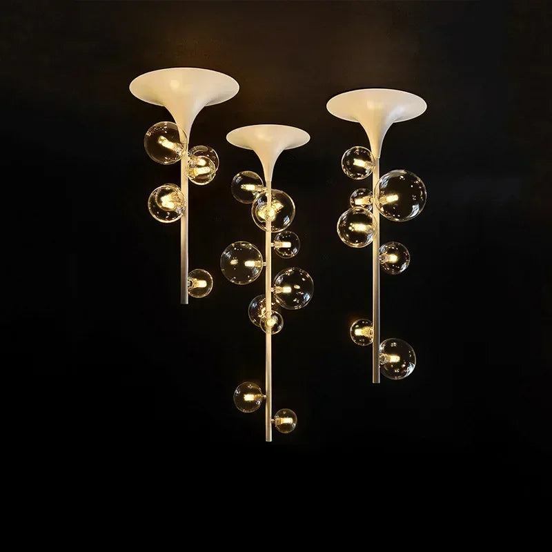 lustre moderne en verre pour une décoration élégante - vue 3 sur 12
