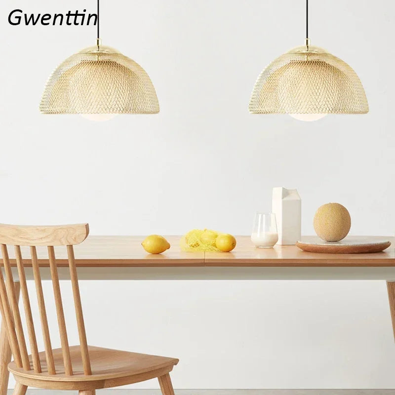 lustre créatif en métal doré style art déco pour intérieur - vue 7 sur 8