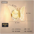 Multicolour butterfly Tiffany glass wall light for children