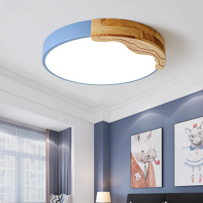 plafonnier led encastrable style nordique macarons ronds romantiques luminaire créatif moderne - vue 4 sur 18