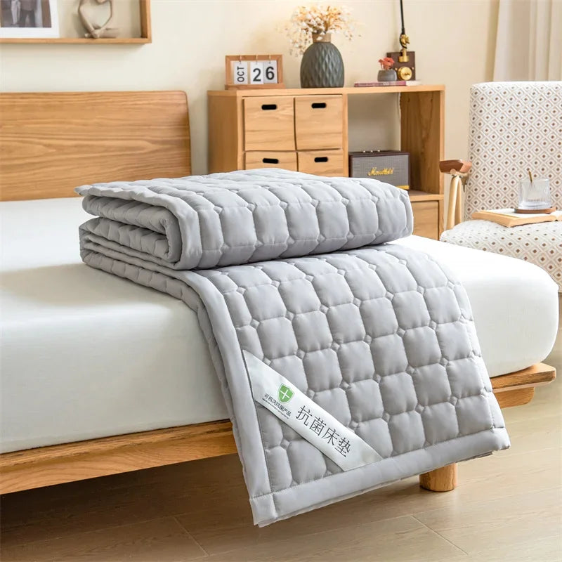 Cooling Mattress Topper for Summer,Foldable Bed Mat Cool Sleeping Mattress,Soft Breathable Roll Up Bed for Single Double Bed - vue 9 sur 13