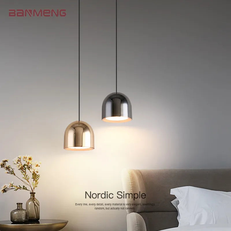 Lustre LED suspension moderne nordique intérieur décor - vue 6 sur 10