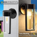 Applique murale LED lumières solaires clôture extérieure lampes de jardin solaires lumières de pont décor étanche solaire arrière-cour jardin Patio cour porche déco