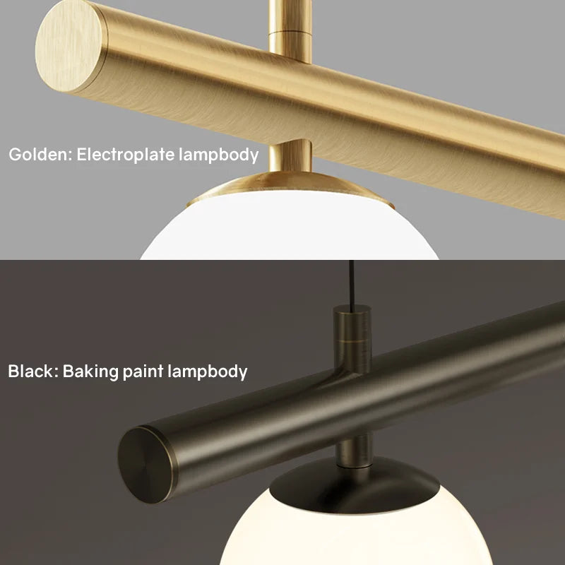 lustre moderne minimaliste suspension linéaire créative pour intérieur - vue 7 sur 15