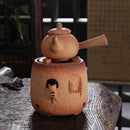 Theiere ceramique brut artisanale style kung fu 1l