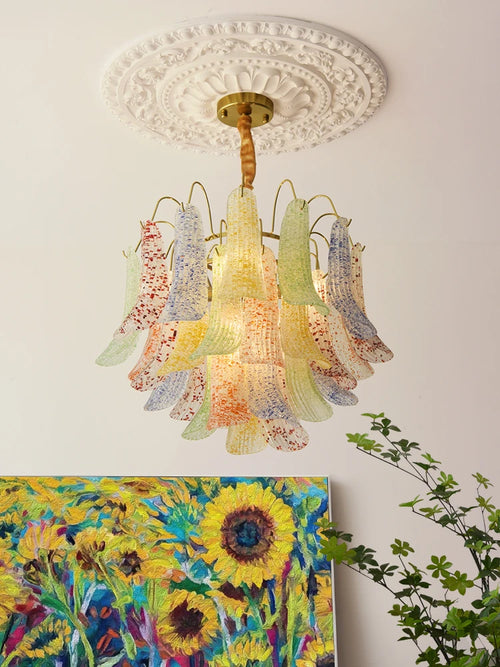 lustre en cristal de luxe rétro pour intérieur élégant - vue 3 sur 12