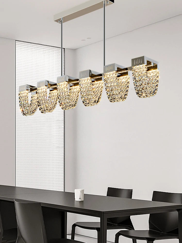 suspension en cristal de luxe pour décoration intérieure moderne - vue 4 sur 10