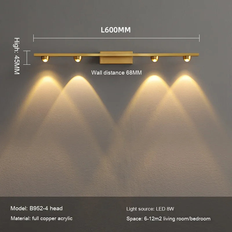 Minimalist nordic copper wall light for elegant interiors - vue 8 sur 12