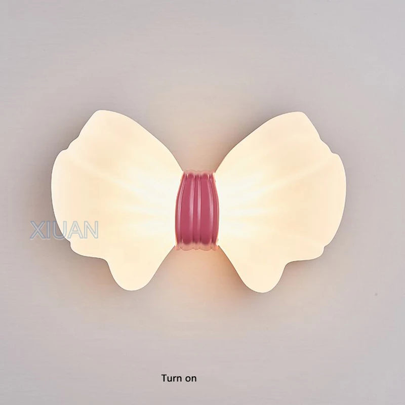 applique murale nordique nœud papillon pour chambre enfant - vue 2 sur 7