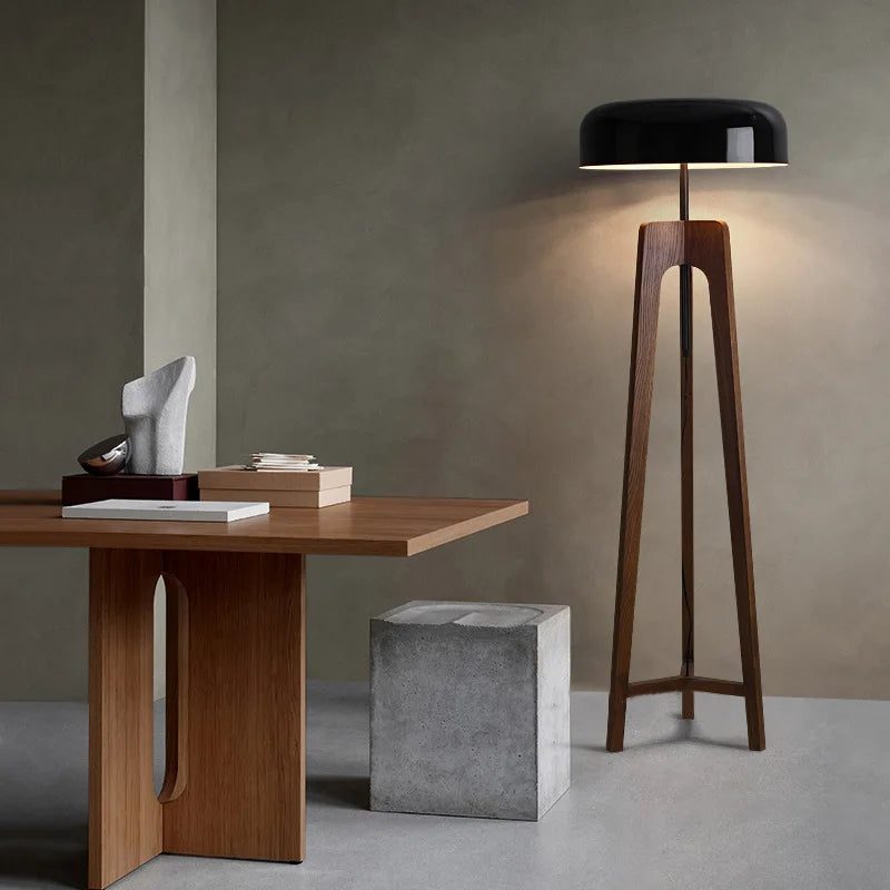 Pileo Porada – lampadaire classique en bois - vue 3 sur 10