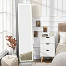 HOMCOM wall mirror full body standing mirror with LED lights 40x37x157.5 cm