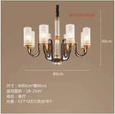 lustre rétro industriel en fer et verre suspendu à led