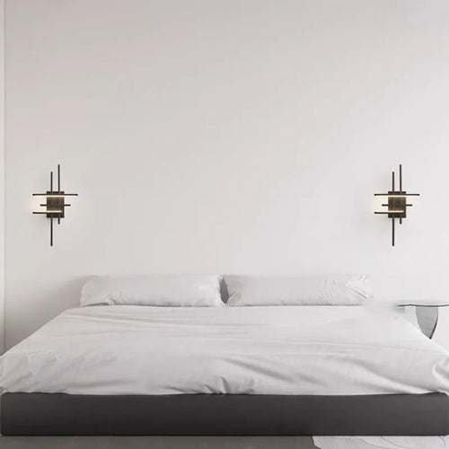 applique murale led minimaliste en laiton - vue 5 sur 8