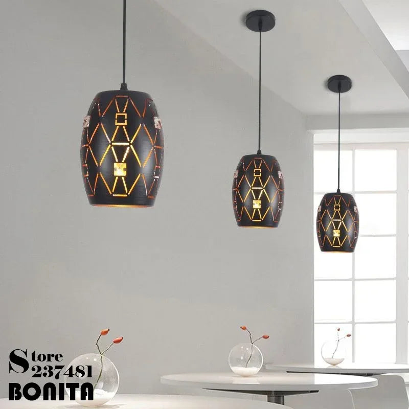 lustre vintage en nid d'oiseau forme de vague décoratif