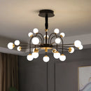 lustre boule de verre moderne simple et luxueux style nordique