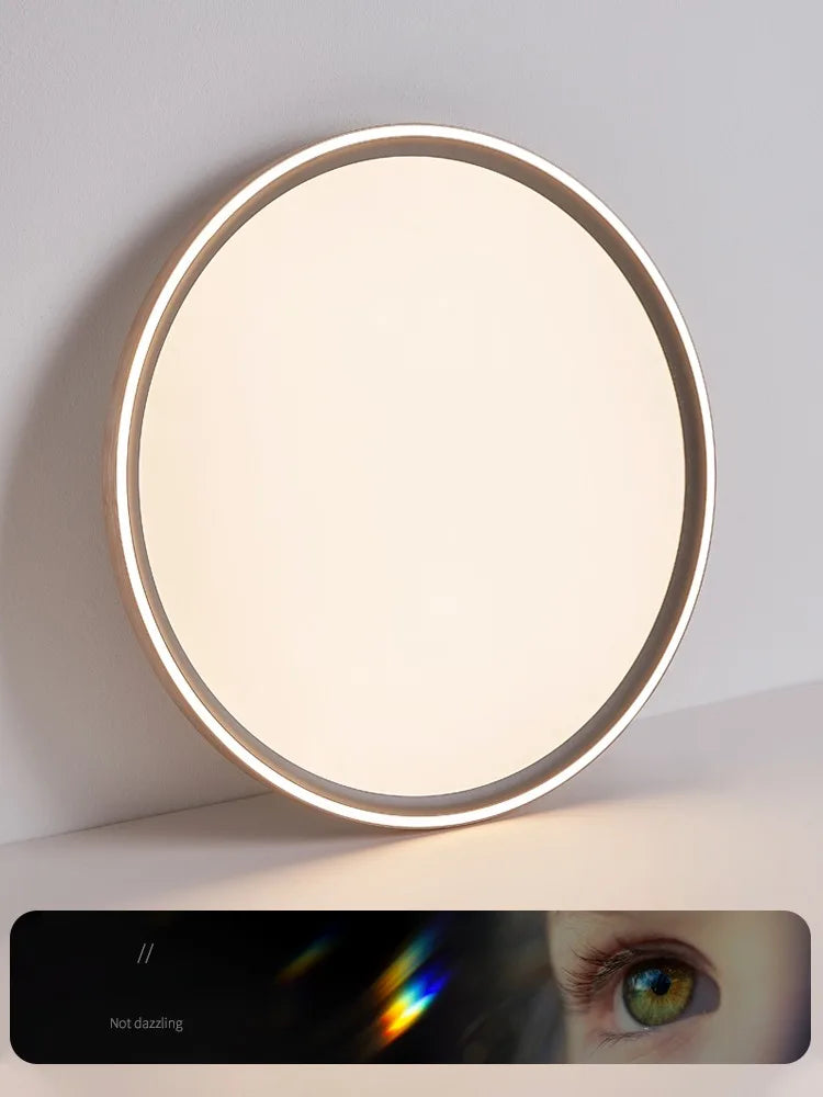 plafonnier circulaire led moderne ultra mince en aluminium et acrylique - vue 4 sur 8
