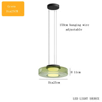 Suspension lustre design moderne en verre pour éclairage d'îlot