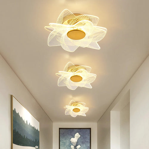 plafonnier led moderne en acrylique pour décoration intérieure - vue 2 sur 18