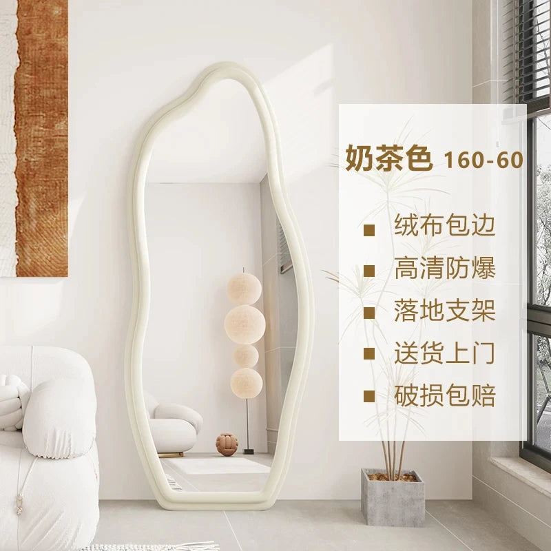 miroirs décoratifs muraux ondulés style nordique esthétique - vue 11 sur 17