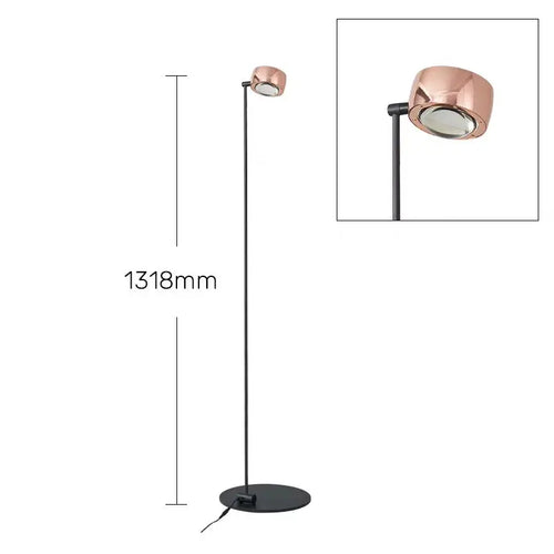 Minimalist floor lamp with adjustable brightness for modern decor