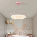 lustre romantique couronne pour chambre de petite fille