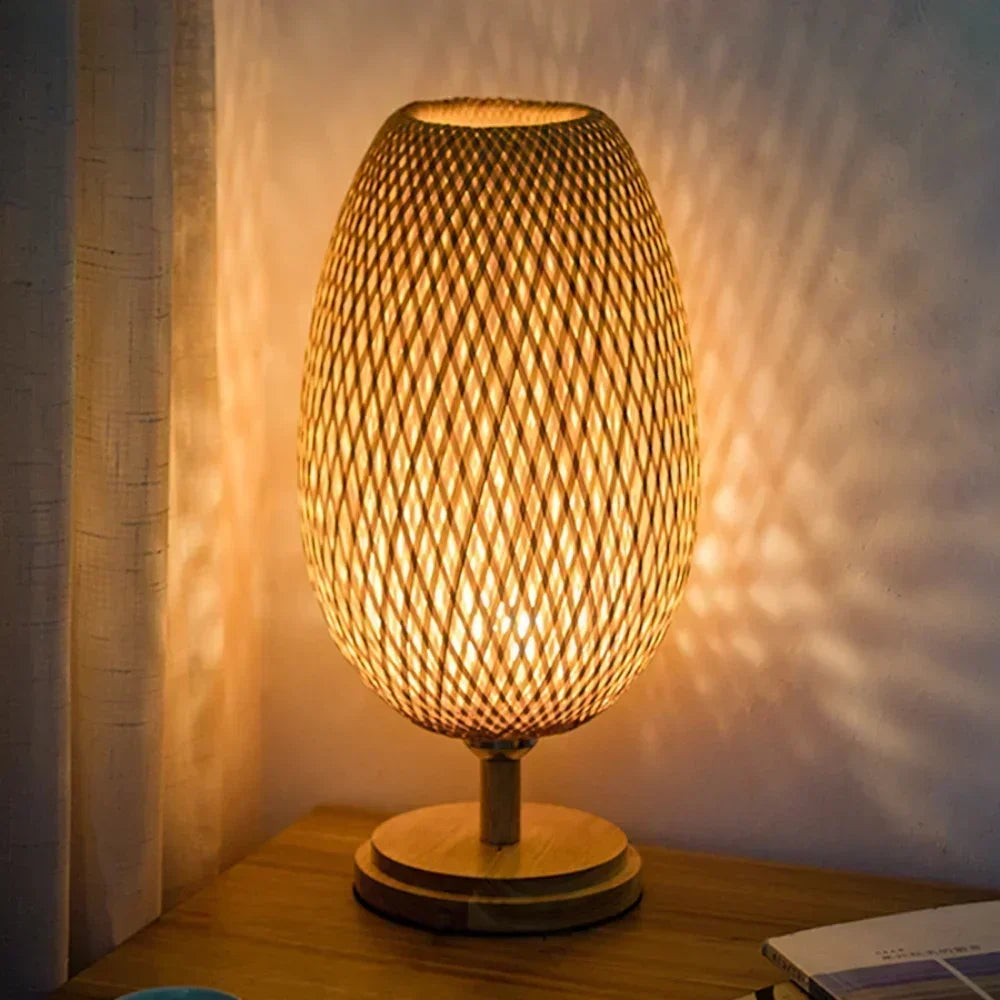 Eye-Caring Bedroom Bedside Night Light Retro Desk Lamp Reading Light Home Decor, Unique Handicraft House Warmging Gift - vue 4 sur 8