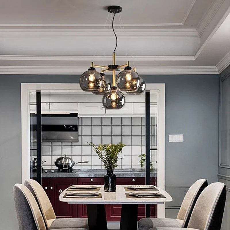lustre moderne led pour éclairage intérieur suspendu - vue 4 sur 12