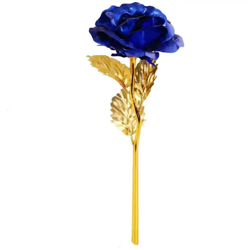 fleur de rose artificielle en métal doré décorative à offrir - vue 20 sur 19