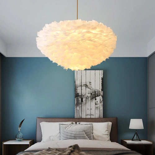 Suspension LED en forme de plumes - vue 5 sur 11