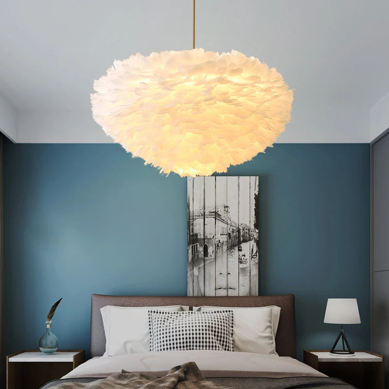 Suspension LED en forme de plumes - vue 4 sur 11