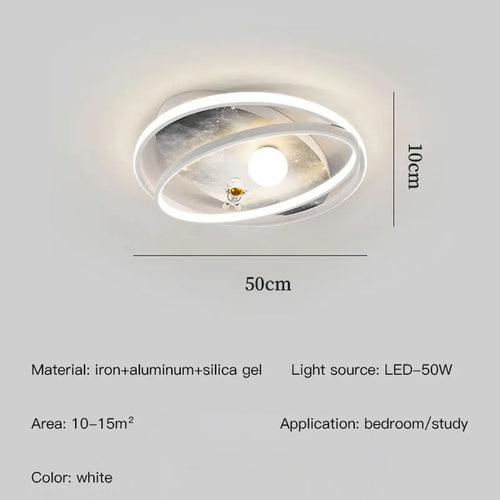 plafonnier astronaute led pour chambre d'enfants créatif moderne