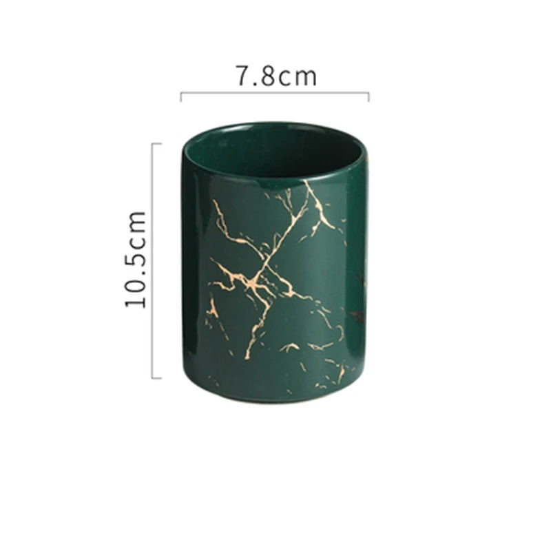 tasse créative en céramique pour brosse à dents et bain de bouche - vue 16 sur 16