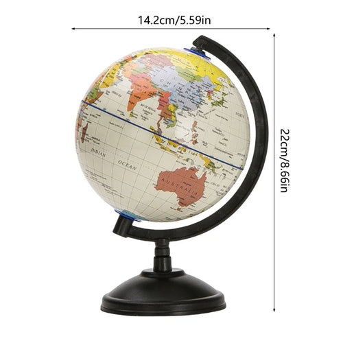 5.59Inch Desktop World Globes with Stand, 360 Rotating Educational World Globes - vue 7 sur 7