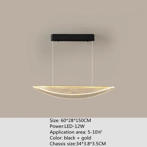 Modern acrylic chandelier with remote control for interior decor
