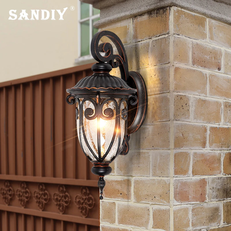 Lampadaire et applique murale vintage étanche pour jardin sandiy