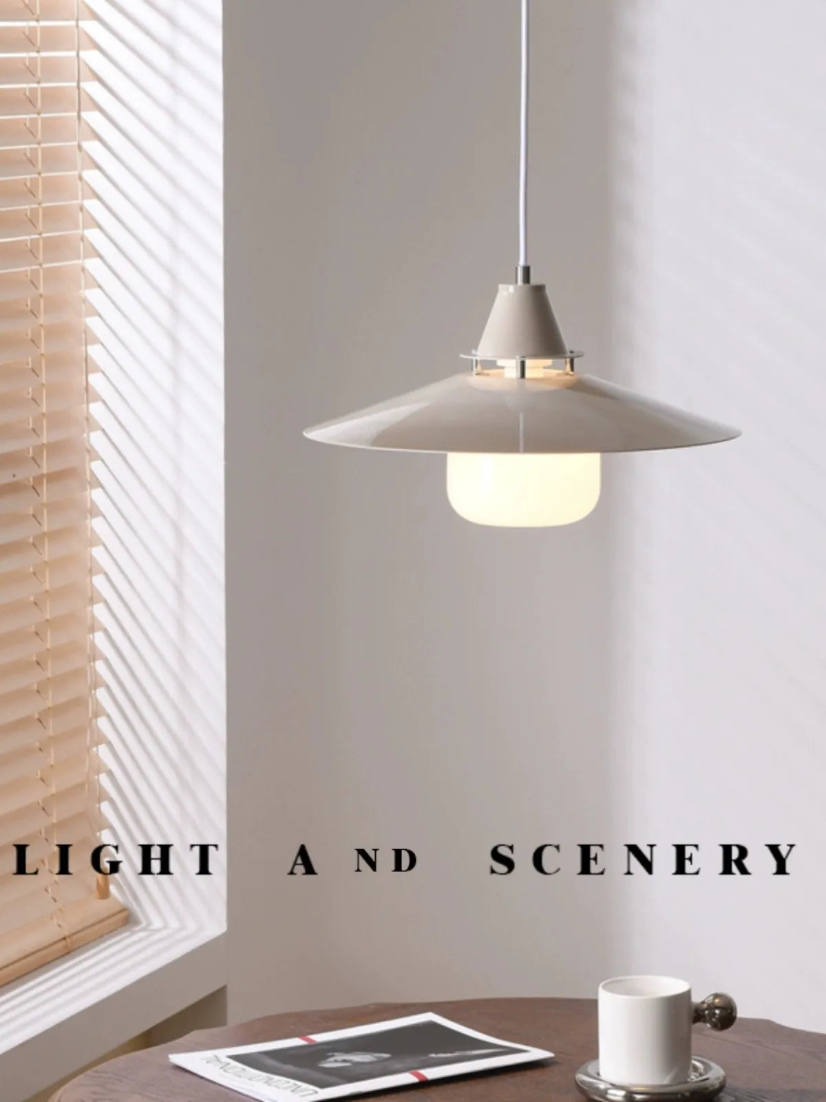 Original umbrella-shaped pendant light with colourful design for interior decoration - vue 4 sur 14